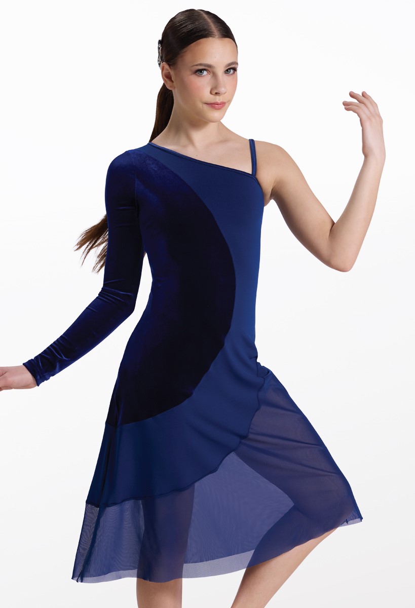 One-Sleeve Midi Dress Dance Costume | Weissman®