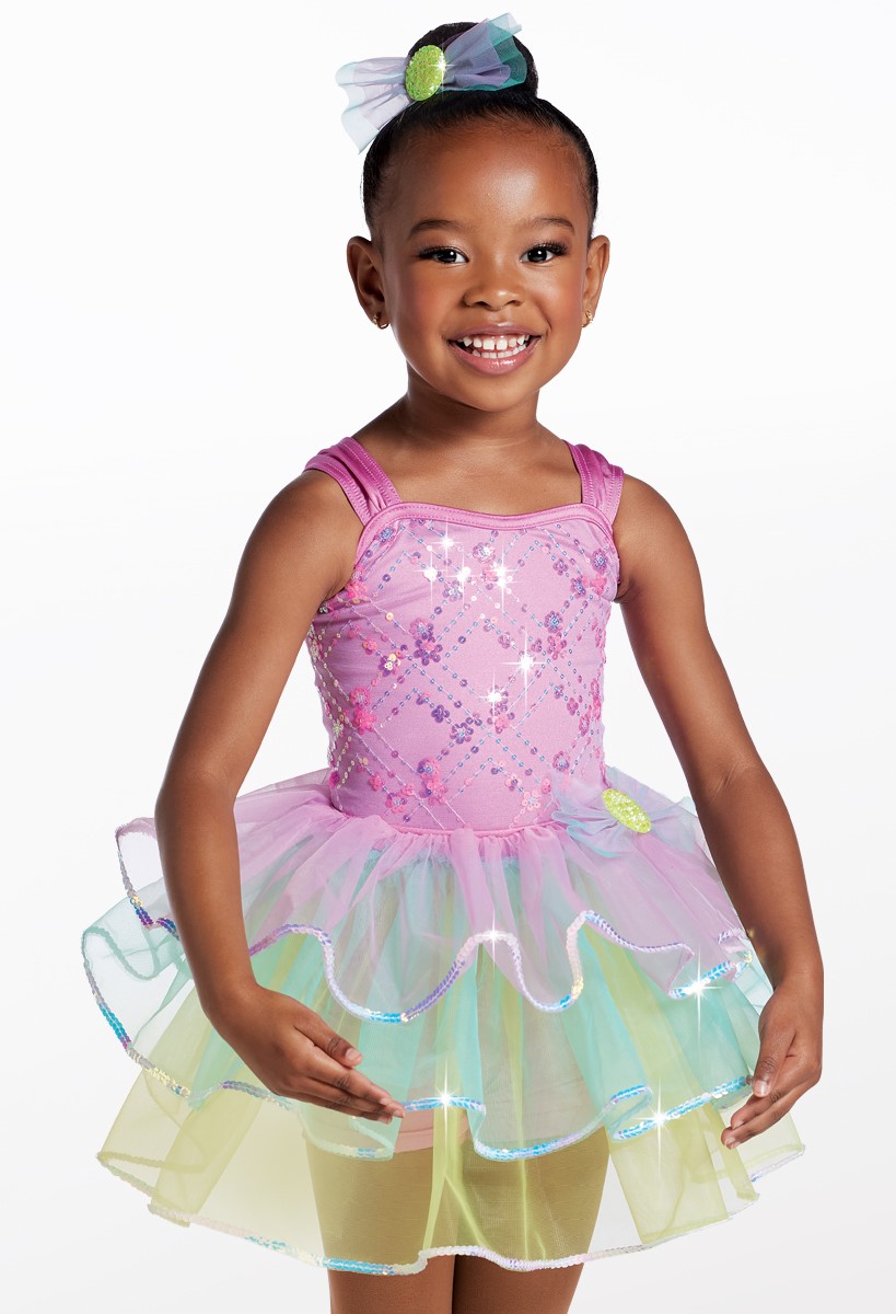 Floral Crosshatch Combo Dance Costume | Weissman®