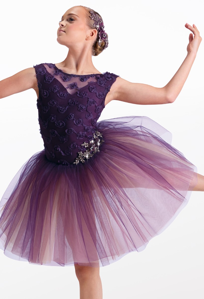 Showtime 3D Rosette Fabric Degas Dress | Weissman®