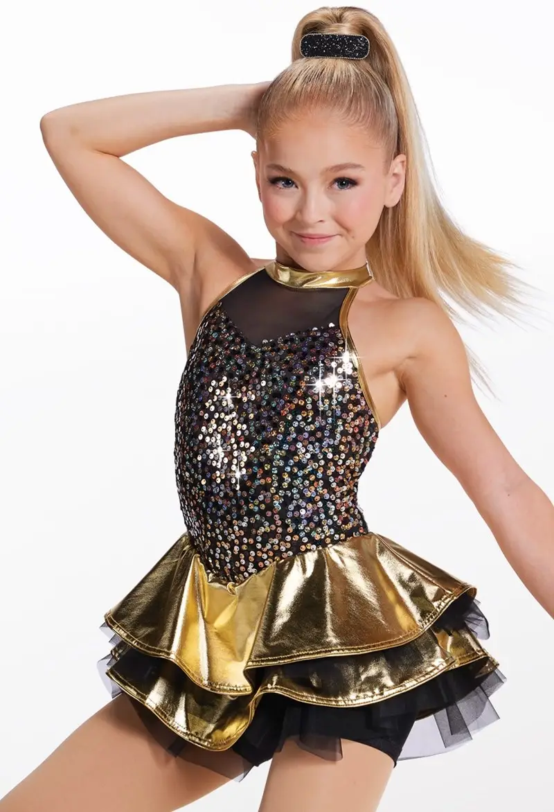 Showtime Sequin & Metallic Dance Dress | Weissman