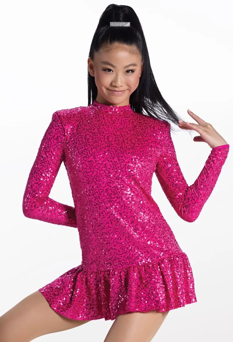 Showtime Long Sleeve Sequin Dress | Weissman