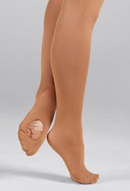 capezio dance tights adult footless tights light suntan adult small