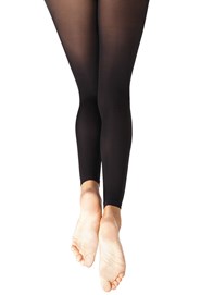 Womens Black Dance Gym yoga Footless Tights with Comfort Stretch 40 Denier  Tight