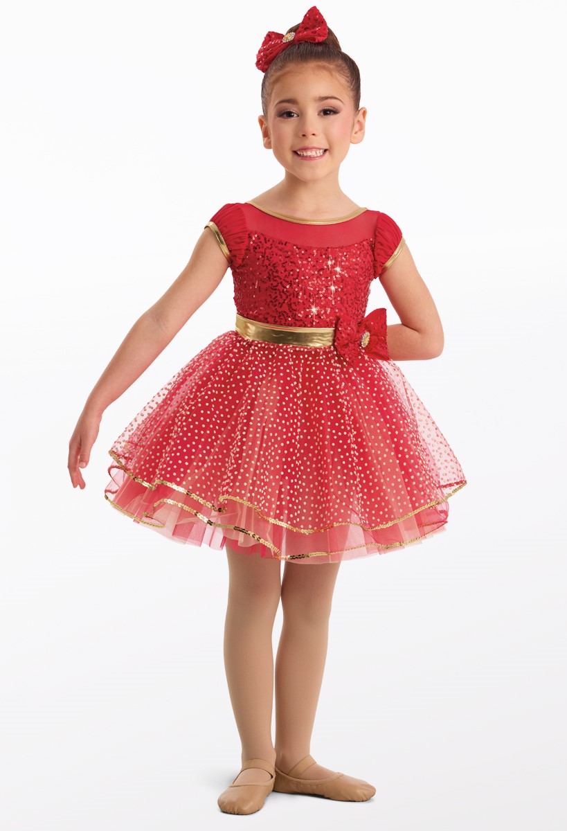 Sequin & Glitter Dot Tulle Dance Dress | Weissman®