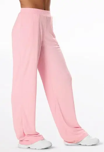 Mini Terry Wide-Leg Pant