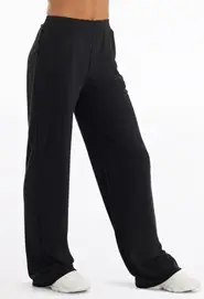 Mini Terry Wide-Leg Pant