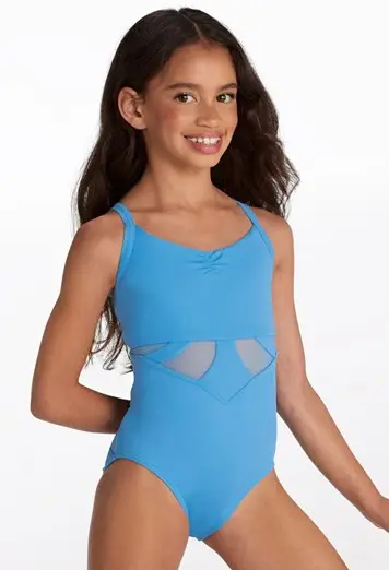 Mesh Cami Strap Leotard