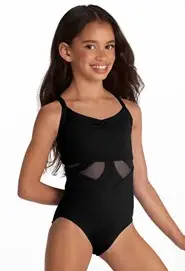 Mesh Cami Strap Leotard