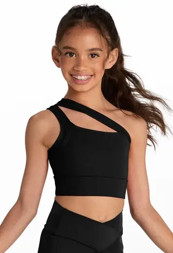 Asymmetric Cutout Bra Top