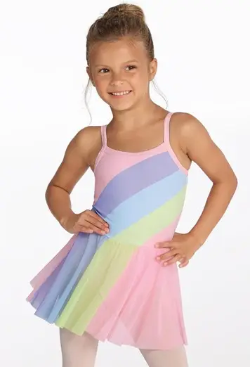 Kids Flutter Rainbow Dress