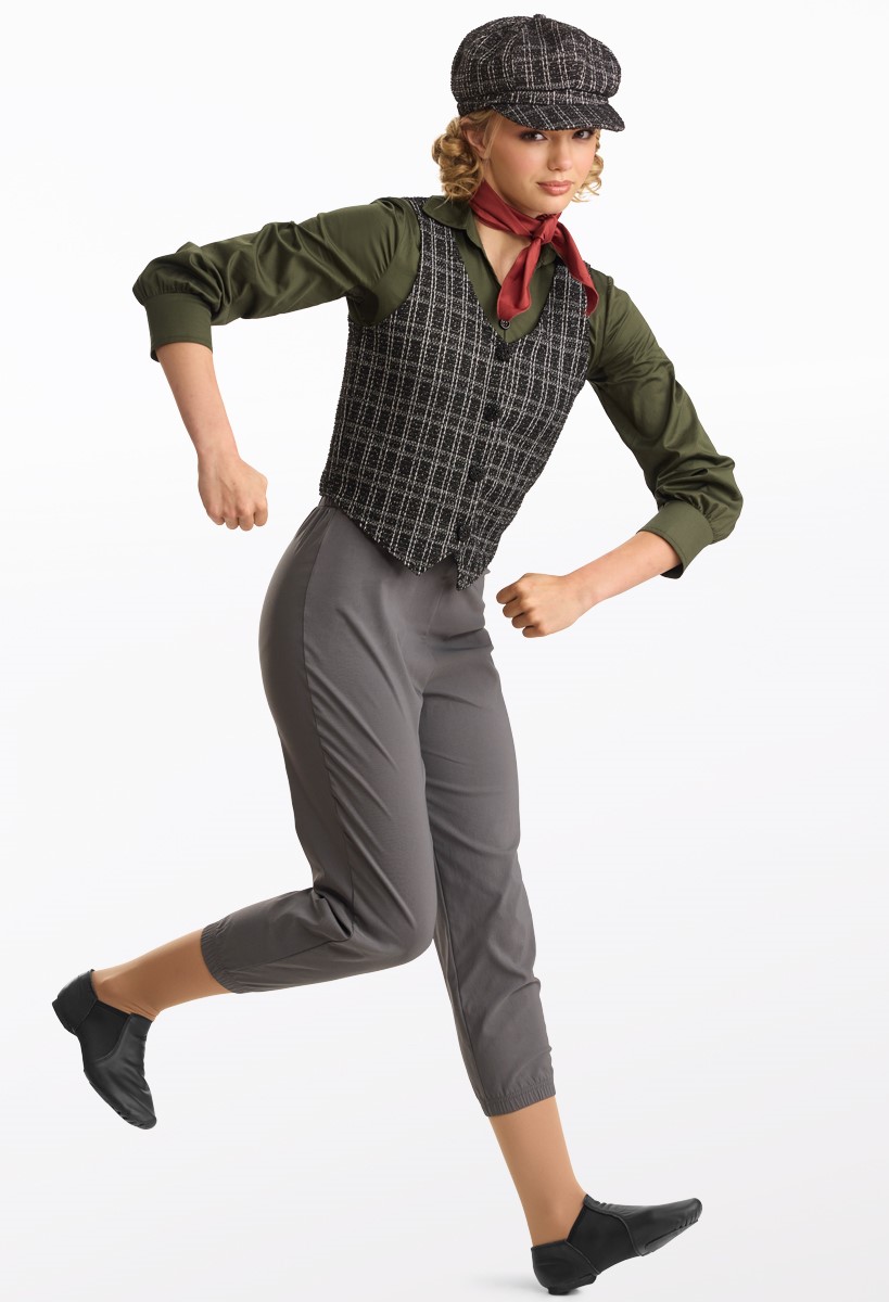 Newsboy Tweed Vest Dance Jumpsuit | Weissman®