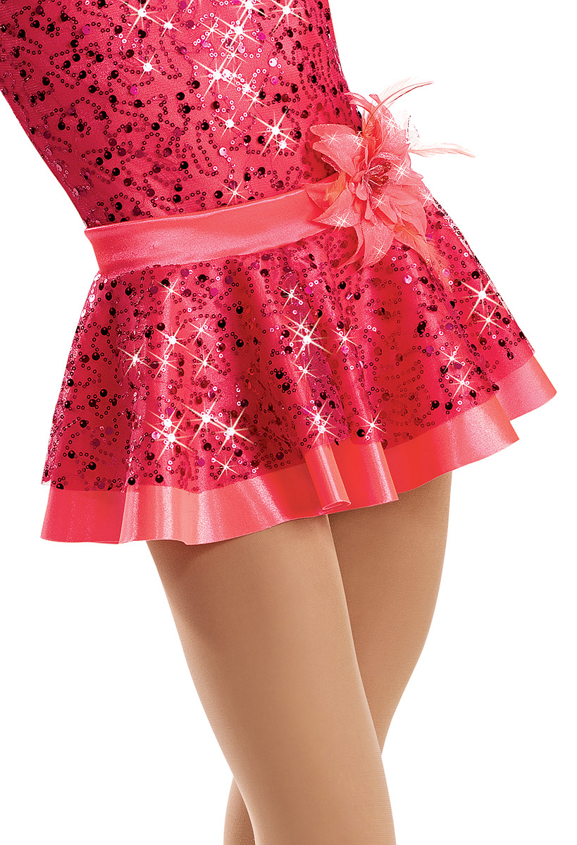 Weissman™ | Sequin Mesh Satin Skirt