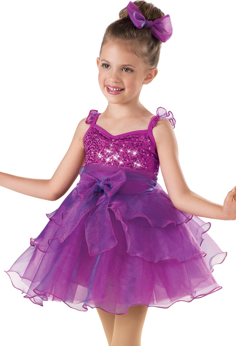 Sequin Tiered Petal Skirt Dress Weissman Costumes