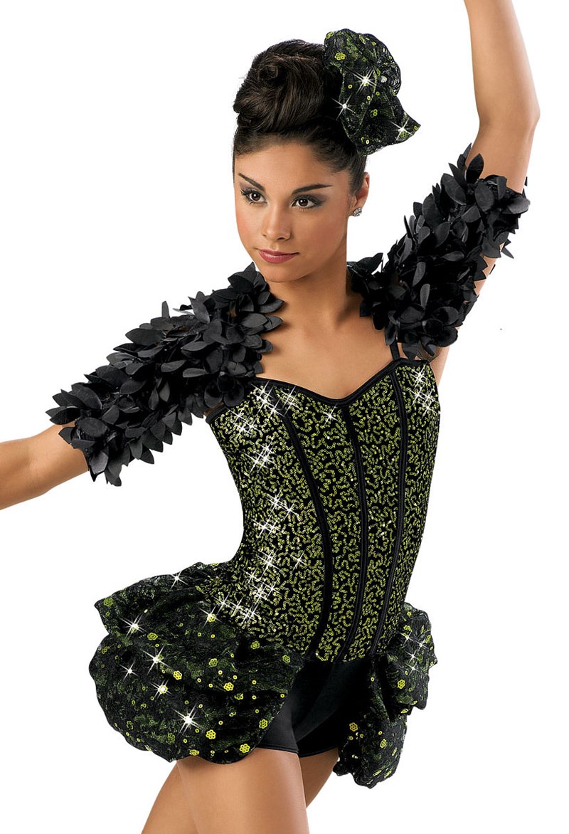 Sequin Corset Bustle Unitard Weissman Costumes