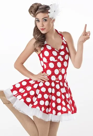strapless open back dress Veronica Flounce Long Sleeve Mini Dress main image 0