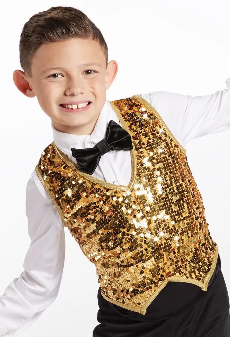Boys Ultra Sparkle Sequin Dance Vest | Weissman®
