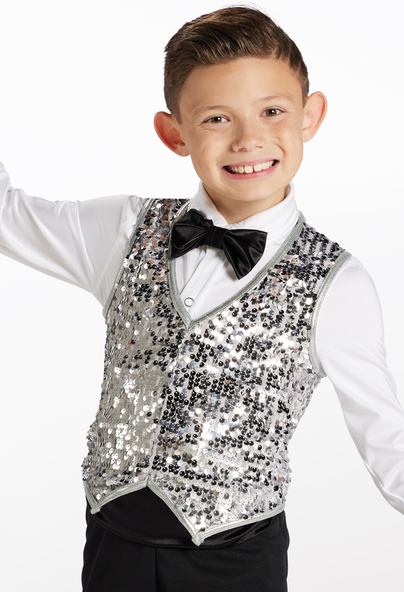 Boys Ultra Sparkle Sequin Dance Vest Weissman®