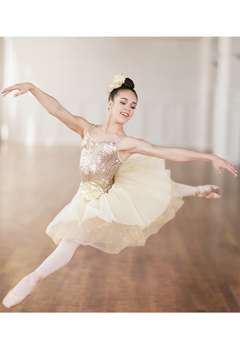 gold ballerina dress Ballerina in gold tutu