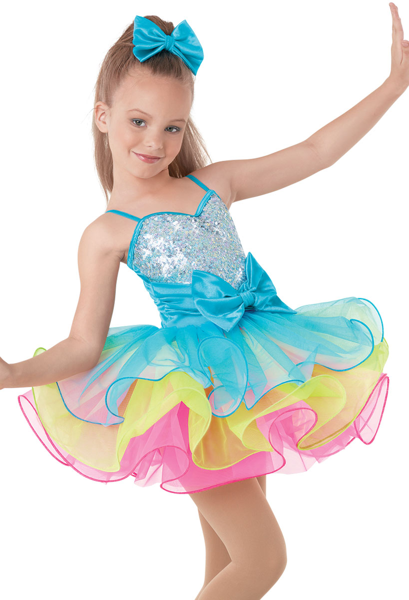 Weissman Dance Costume blue sequin deals tutu dress A Good Storm 9207 child LC