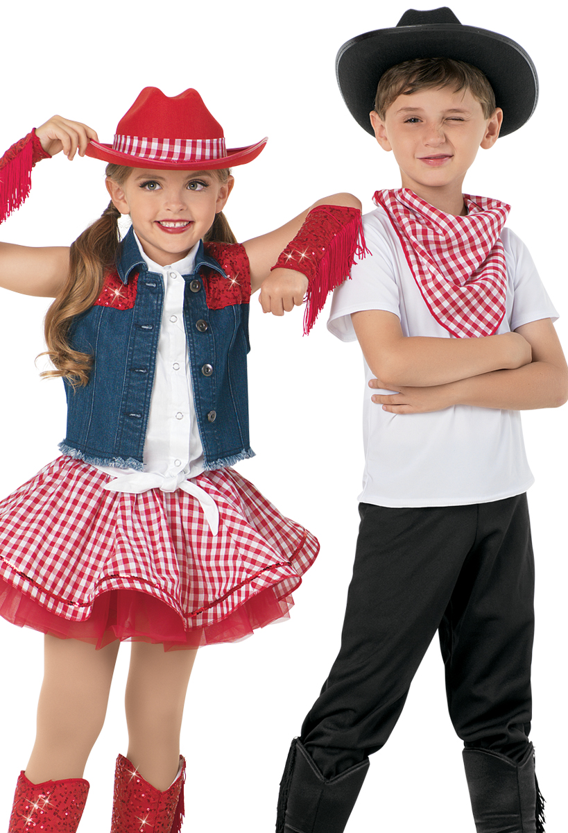 Skirt ONLY Mustang Sally Cowboy Cowgirl Dance Costume Child & Adult sizes 