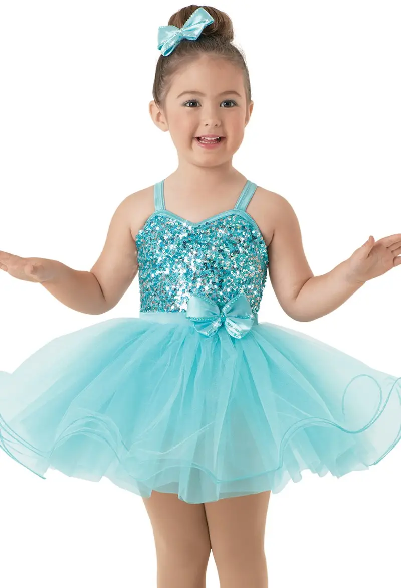 Weissman | Sequin Mesh Satin Tricot Tulle Dress