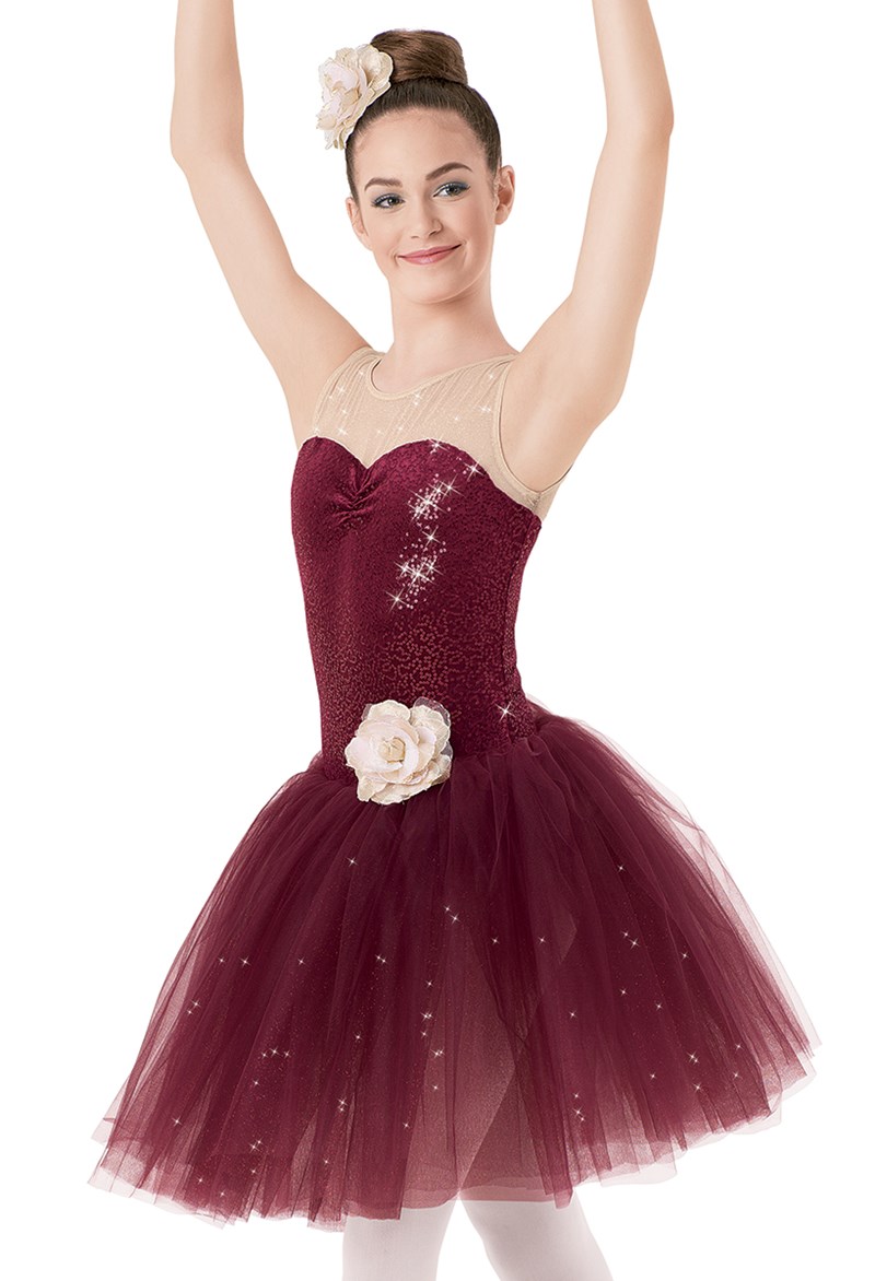 Weissman® | Mesh Sequin Velvet Glitter Dress