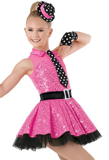 Weissman™ | Sequin Party Dress with Dot Accents