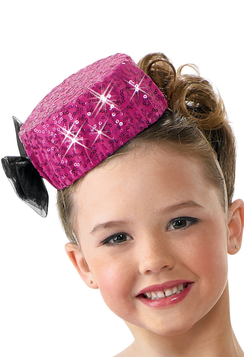 sequin pillbox hat