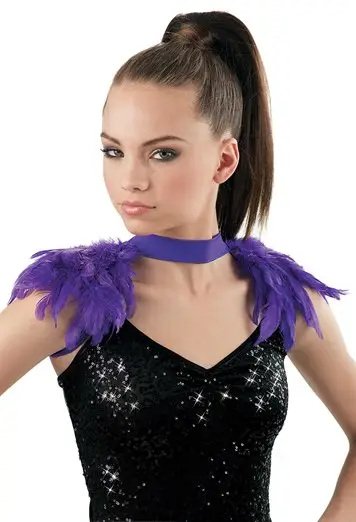 Feather Epaulette Shrug