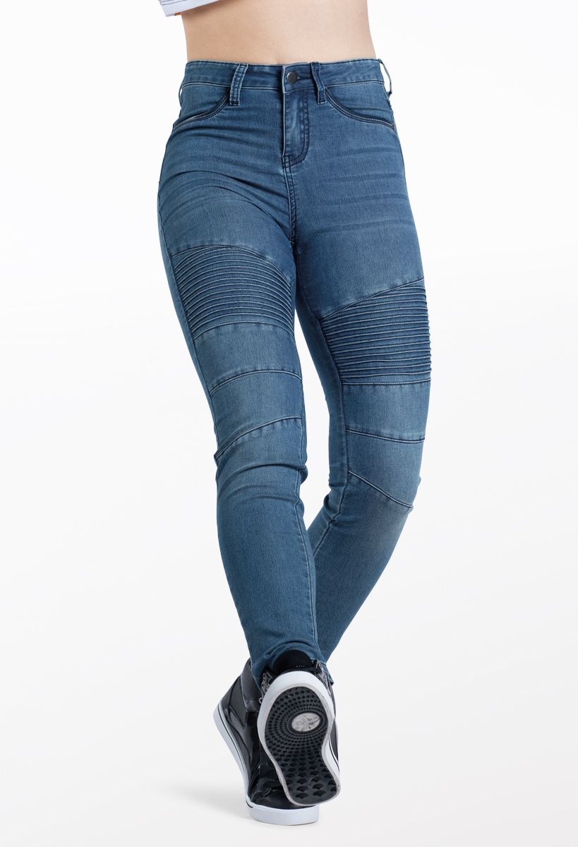 Hue moto denim leggings sale