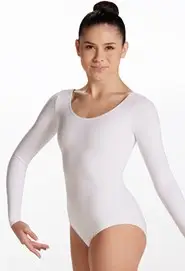 Long Sleeve Scoop Neck Leotard