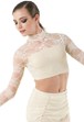 Lace Turtleneck Crop Top - Balera - Product no longer available