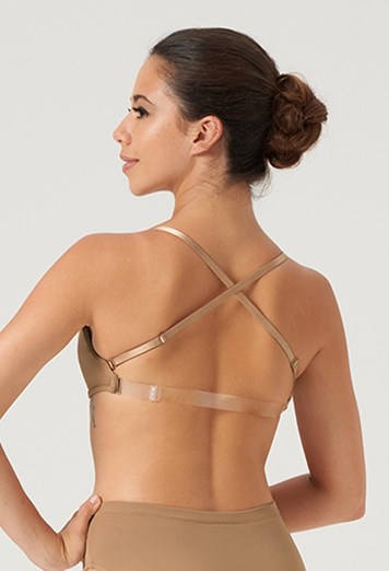 Adult Comfort Fit Bra w/Multi-position Removable Clear Back Straps & R –  The Dance Wearhouse