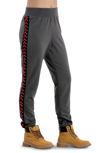 Joggers With Lace Up Sides