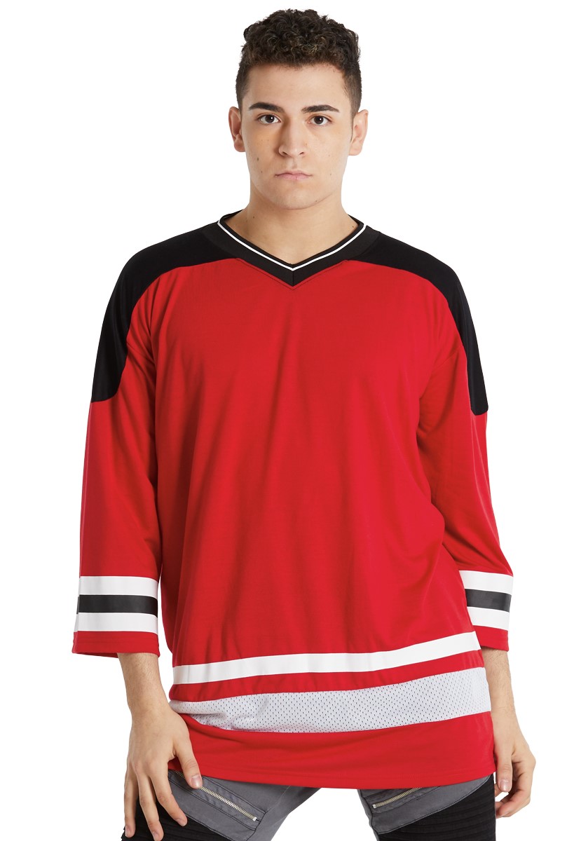 oversized hockey jersey