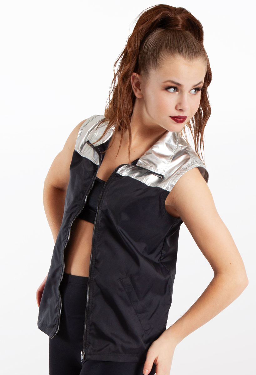 Metallic Accent Vest