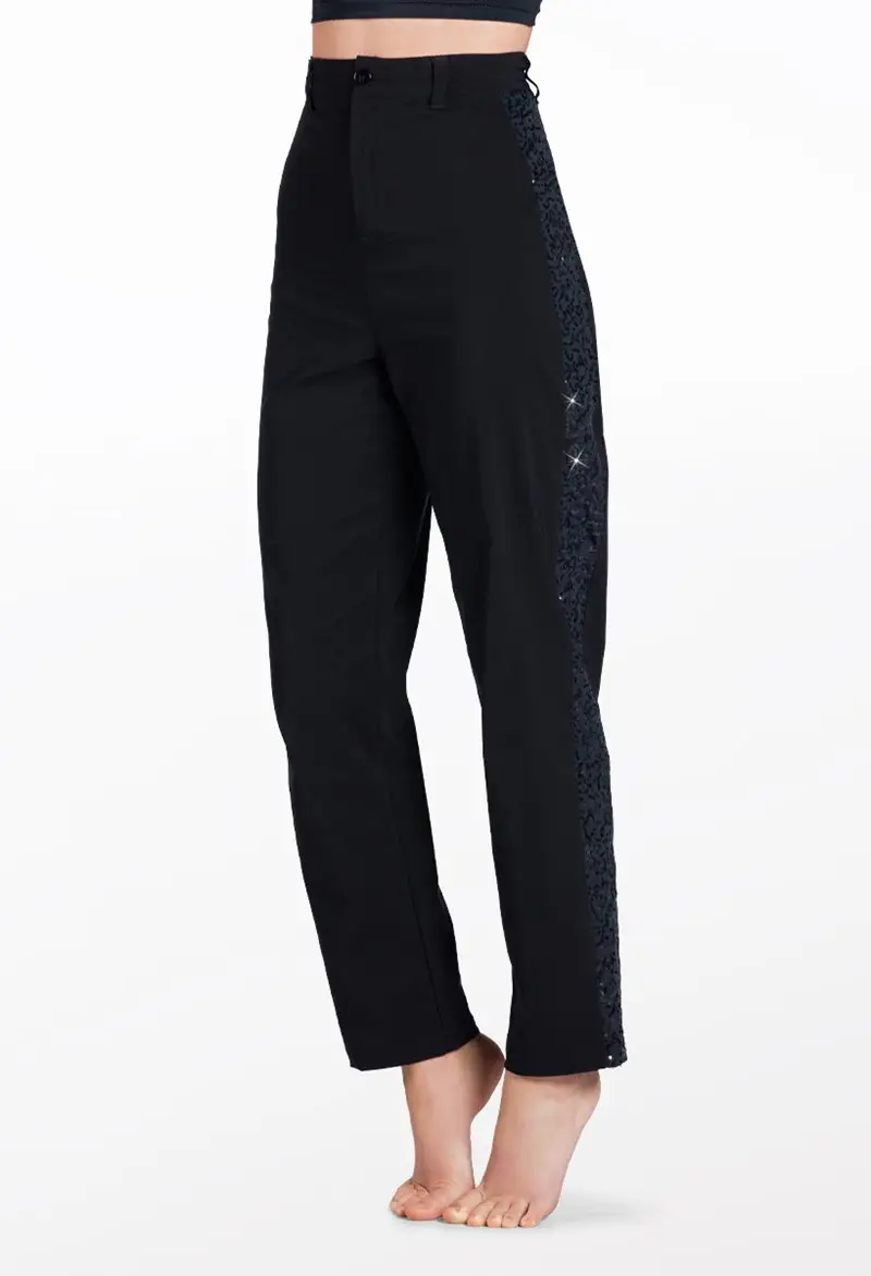 Suit Pants With Sequin Stripe Details | Weissman