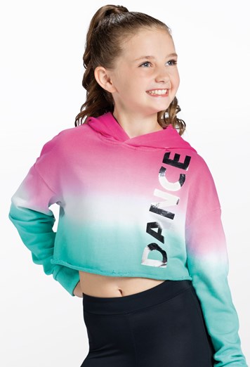 Cropped Ombre Hoodie