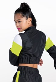 Cropped Colorblock Jacket
