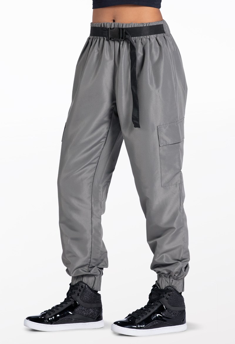 Mid-Rise Belted Cargo Dance Pants