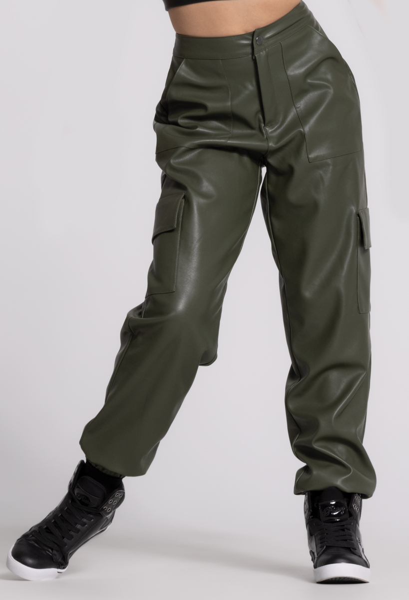 Faux Leather Dance Pocket Jogger Pants | Weissman®