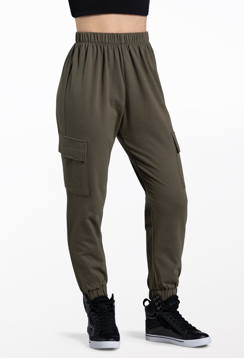 french terry cargo pants