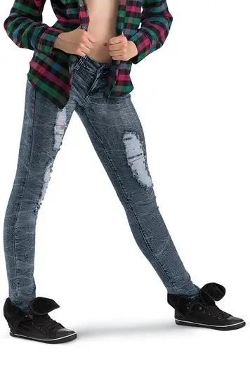 Distressed Skinny Jeans