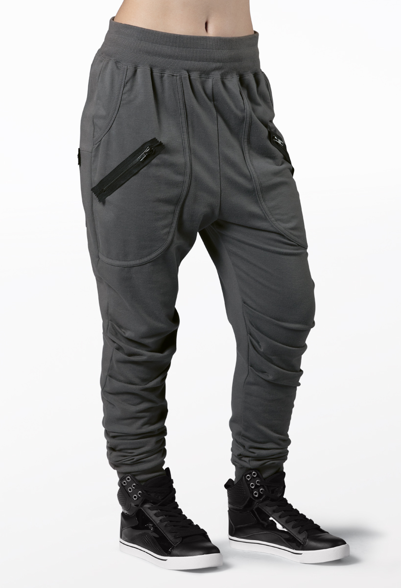 Zipper-Detail Hip-Hop Harem Pants | Urban Groove®