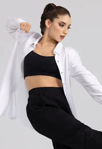 Solid Button Down Shirt