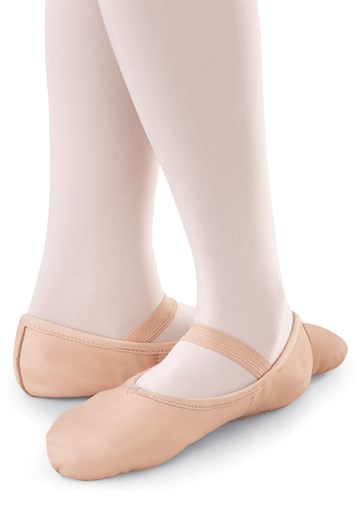 Leather Full-Sole Ballet Shoe