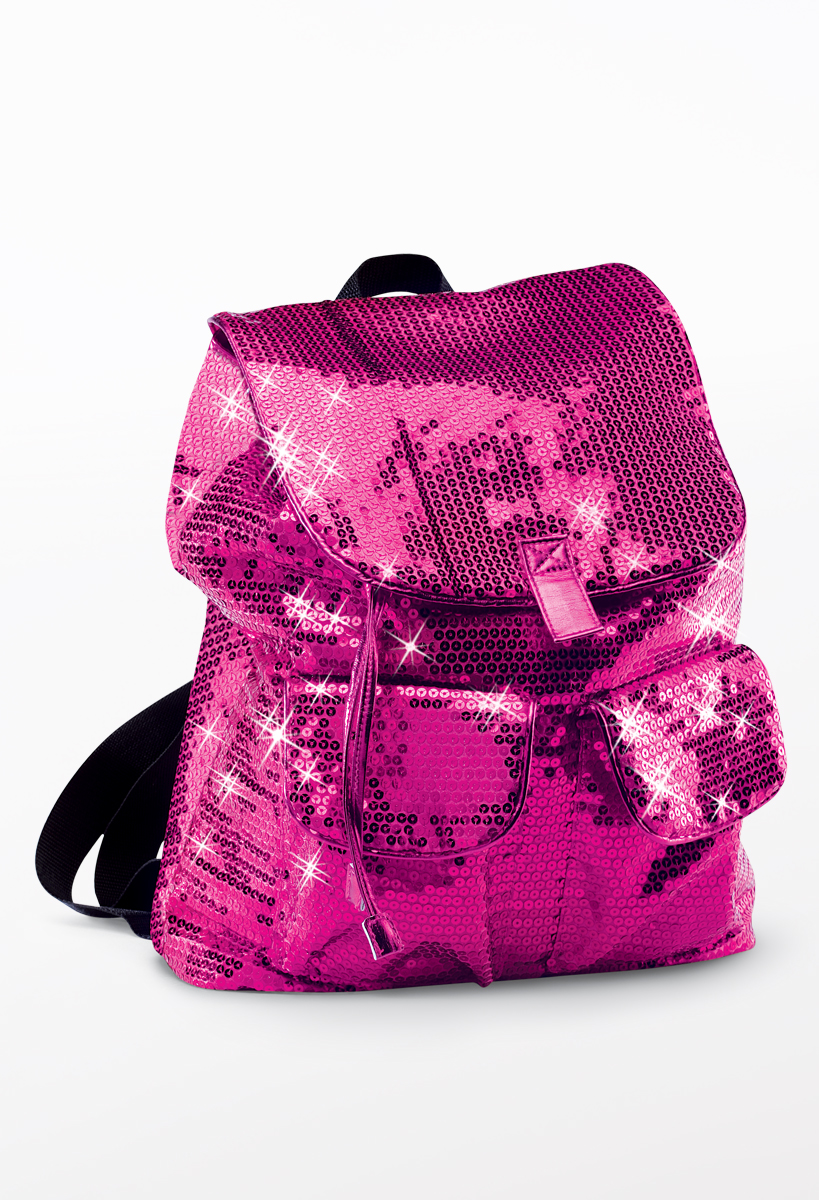 Victoria's secret shop pink sequin backpack