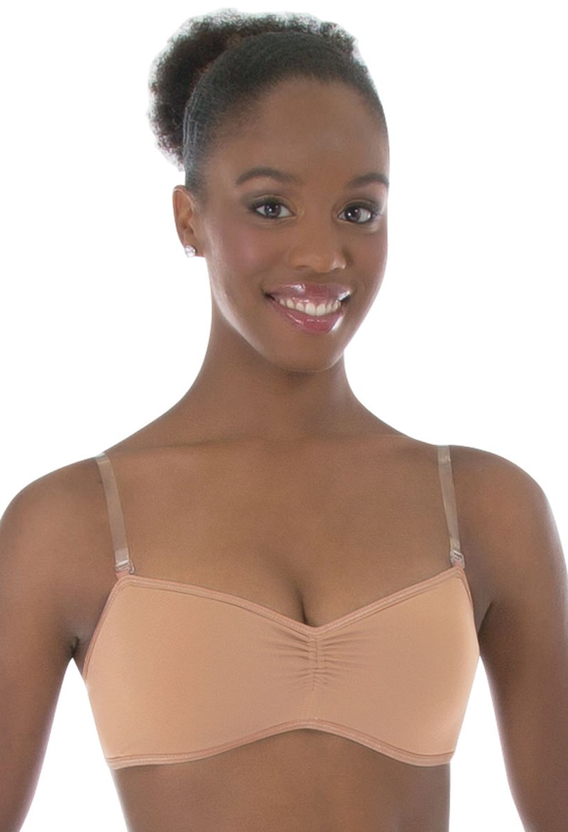 Padded Pinch Front Bandeau Bra