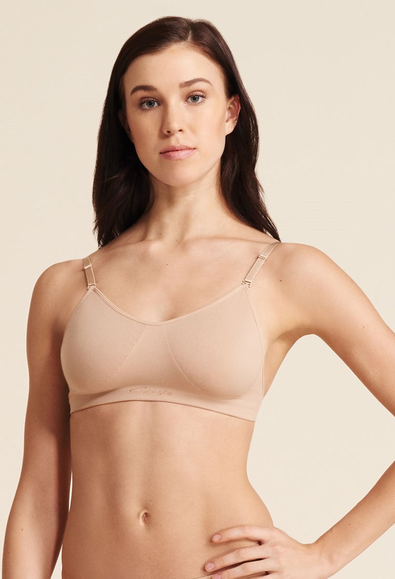 Clear Strap Dance Bra with padding