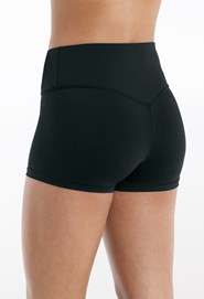 NWOT black spandex booty shorts Main Street Dancewear Small adult  compression